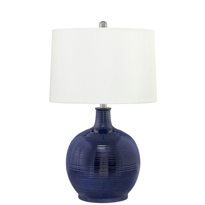 Medallion Lighting Padua 27 in. Admiral Blue Table Lamp Wayfair